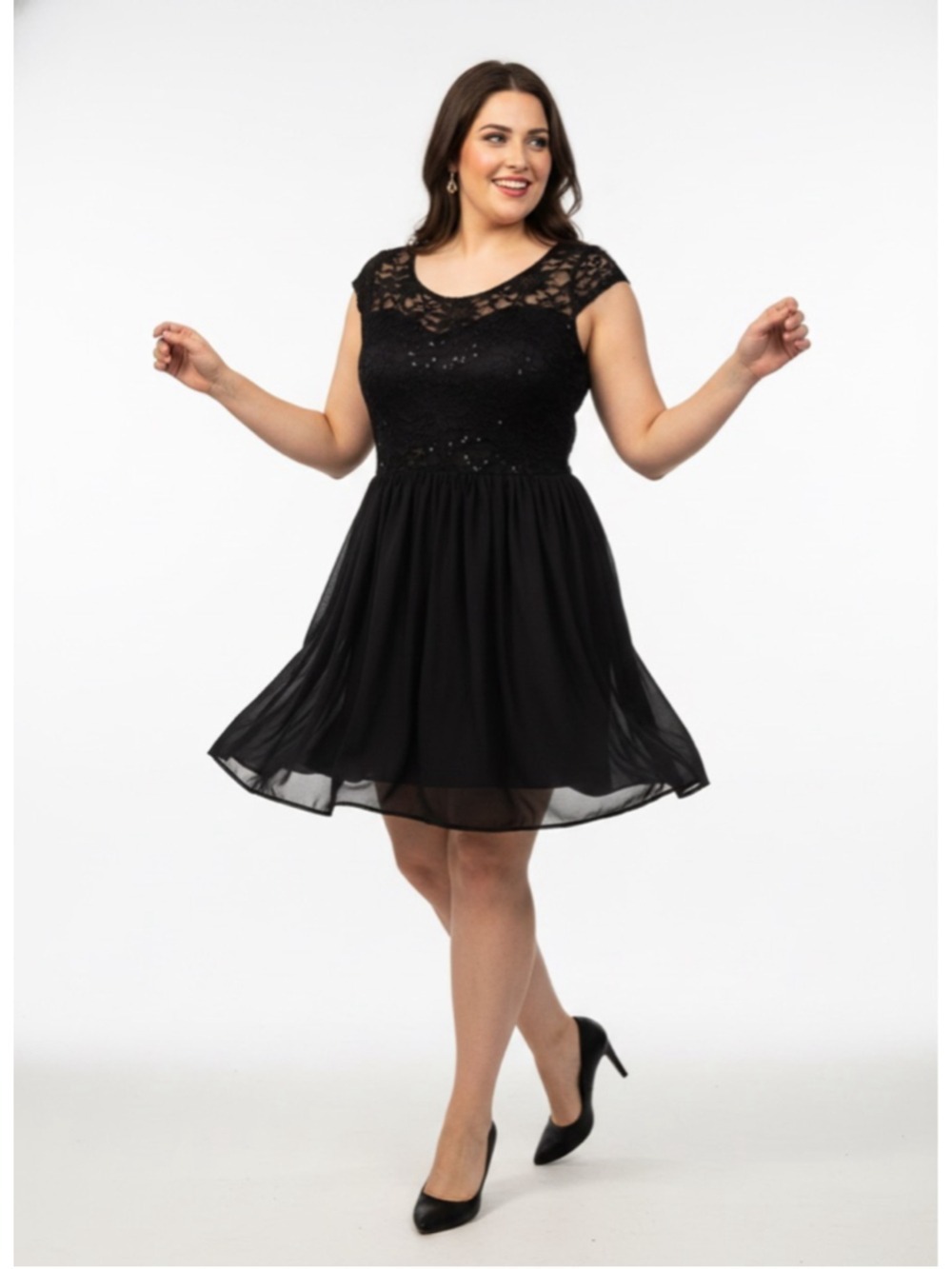 Deb Women’s Black Lace Dress Size 1X